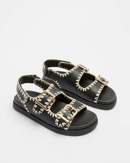 Cruz women’s stitch back strap sandal^