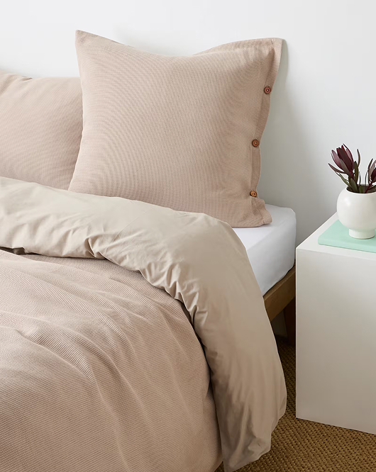 Nico waffle Australian Cotton European pillowcase