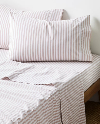 Australian Cotton Stripe Mix and Match Flat or Fitted Sheet