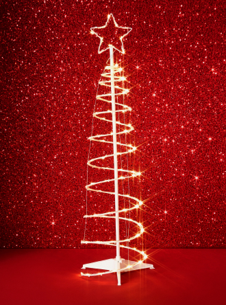 LED light up multifunction spiral tree