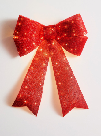 LED light up door bow