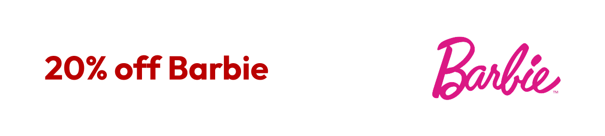 20% off Barbie
