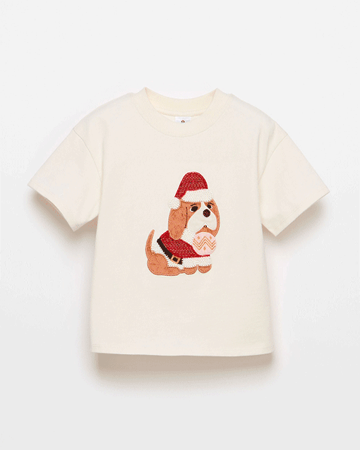 Australian Cotton Christmas tee. Sizes 1-8