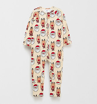 Organic cotton footless zip coverall