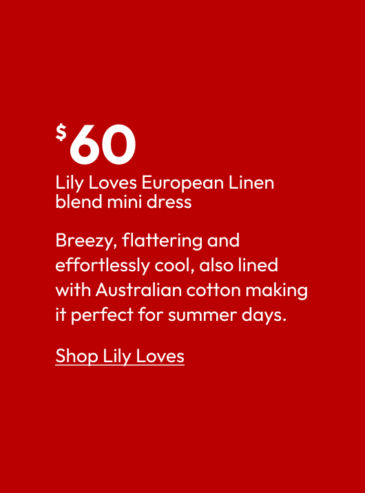 Lily Loves European Linen blend mini dress