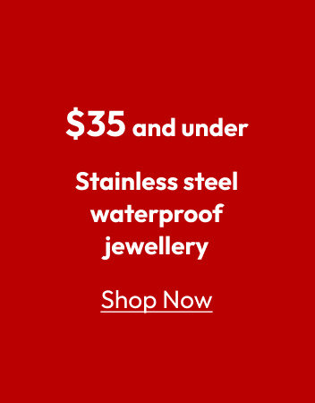 Stainless steel waterproof jewellery