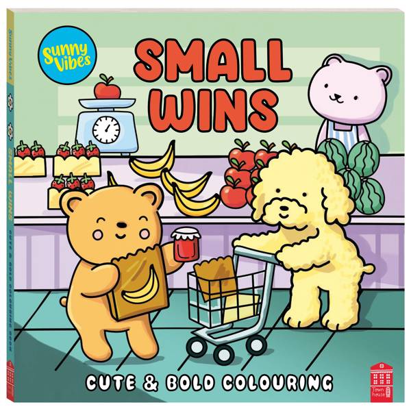 Sunny Vibes Small Wins Cute & Bold Colouring by Sam Jayne - Book