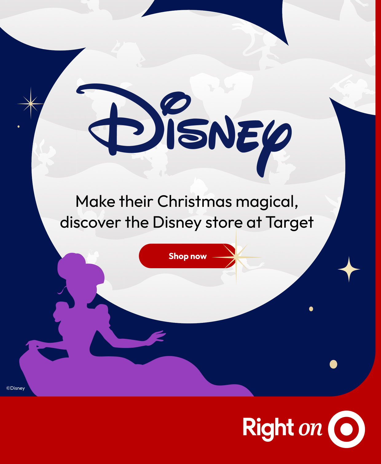 Make their Christmas magical,discover the Disney store at Target