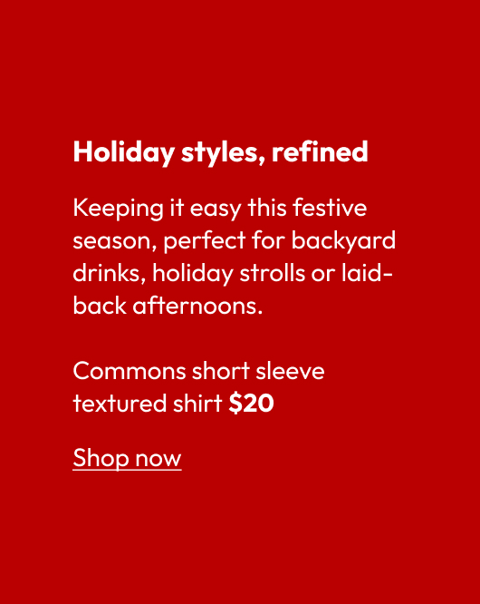 Commons short sleeve textured shirt