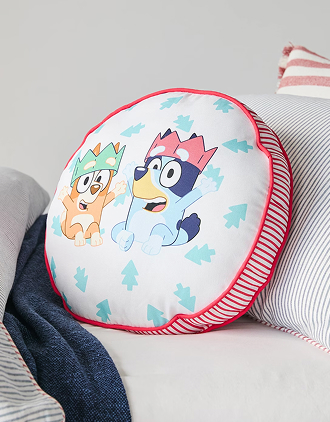 Bluey Christmas cushion