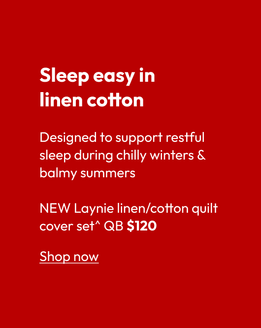 Sleep easy in linen cotton 