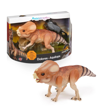 Jurassic World Rebirth Aquilops Dolores Deluxe Puppetronics Interactive Dinosaur Toy