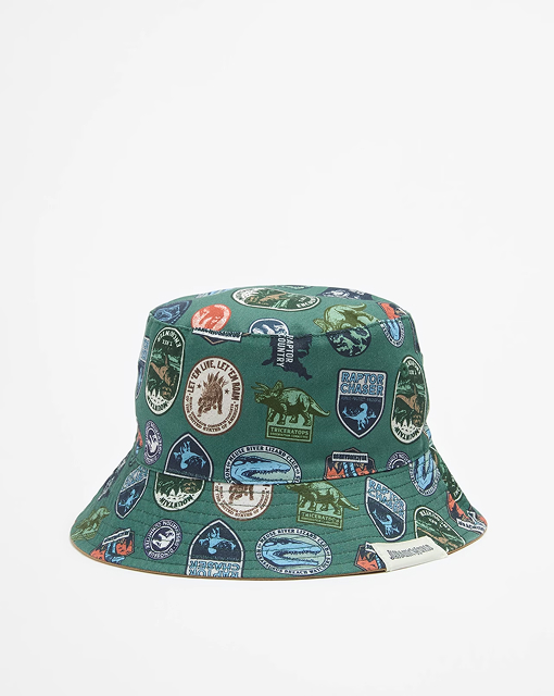 Kids Licensed Jurassic Park reversible bucket hat