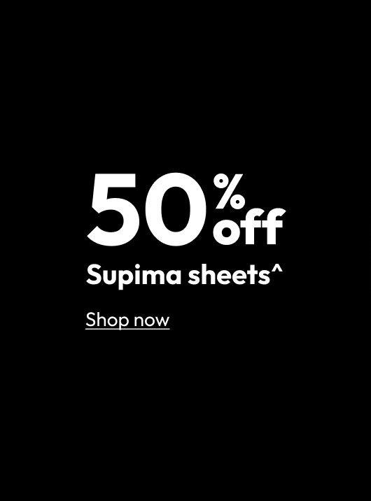 50% off Supima Sheets^