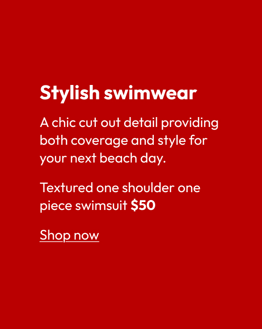 Textured one shoulder one piece swimsuit