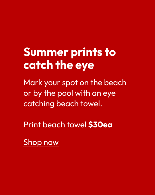 Print beach towel