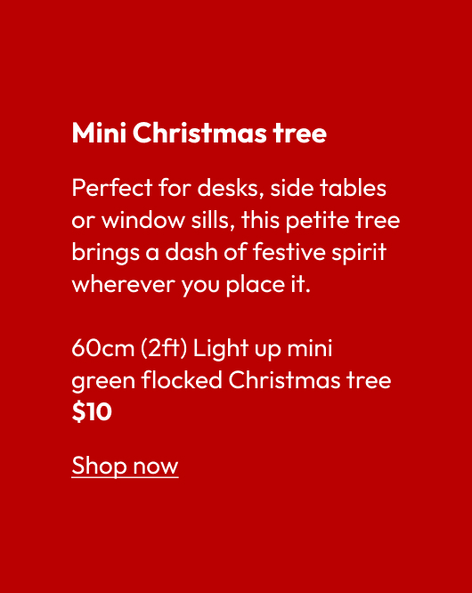 60cm (2ft) Light up mini green flocked Christmas tree $10