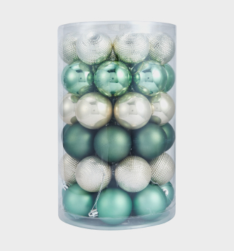 47 pack 6cm natural baubles