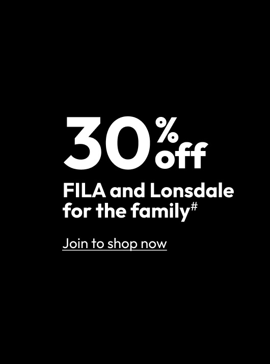 30% off FILA and Lonsdale for the family