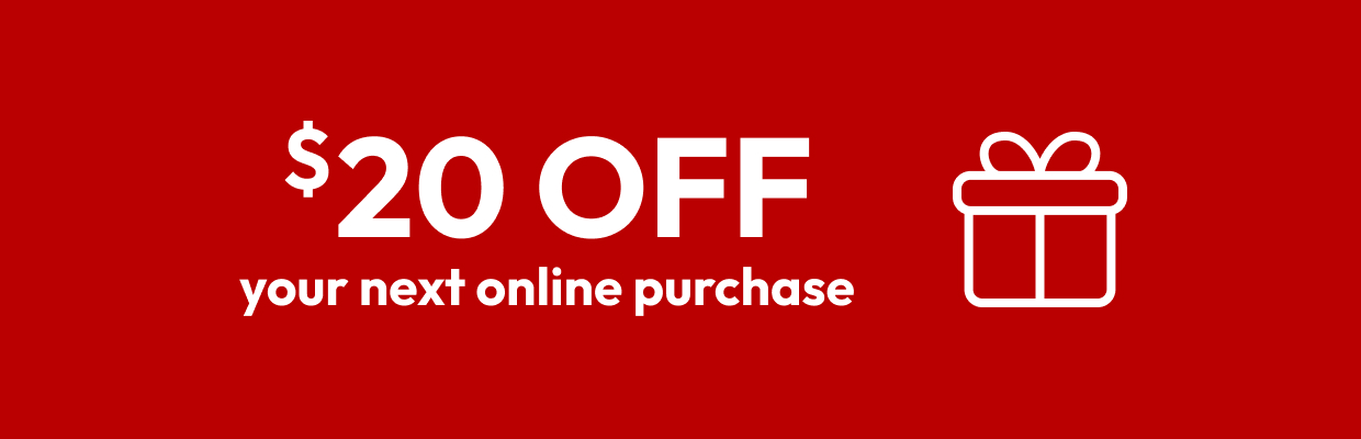 $20 OFF your next online purchase