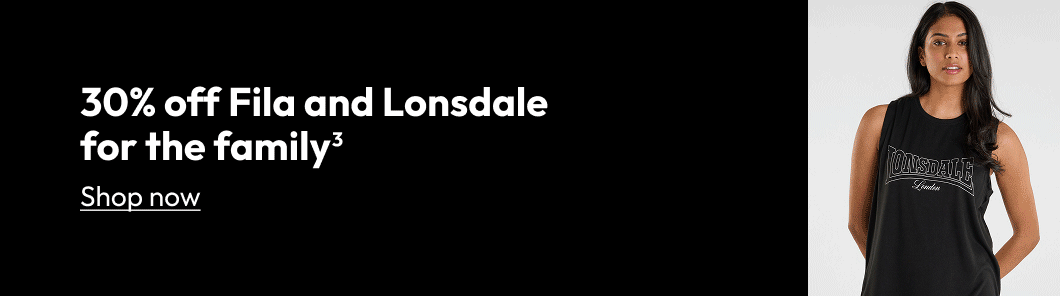 30% off Fila and Lonsdale for the family