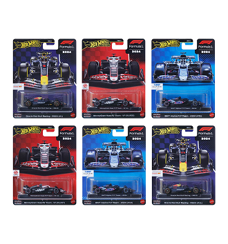 Hot Wheels Premium 2024 Die-Cast Formula 1 Race Car. Assorted