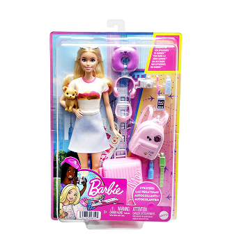 Barbie Doll And Accessories Travel Set