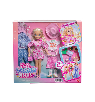 Barbie Malibu Doll Dream Besties Festival Looks Set