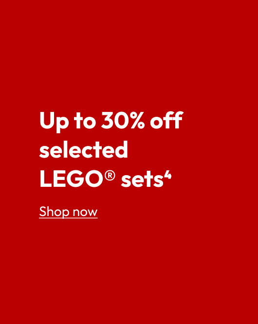 Up to 30% off selected LEGO® sets