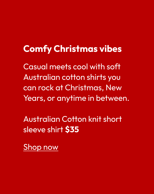Australian Cotton knit short sleeve shirt