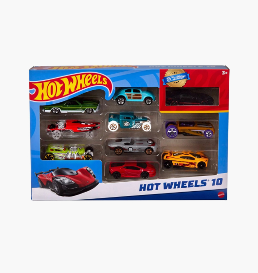 Hot Wheels 10 Pack Basic Cars. Assorted