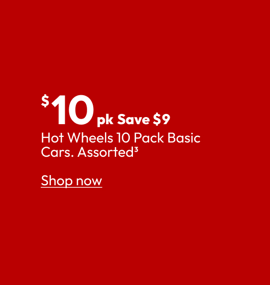Hot Wheels 10 Pack Basic Cars. Assorted