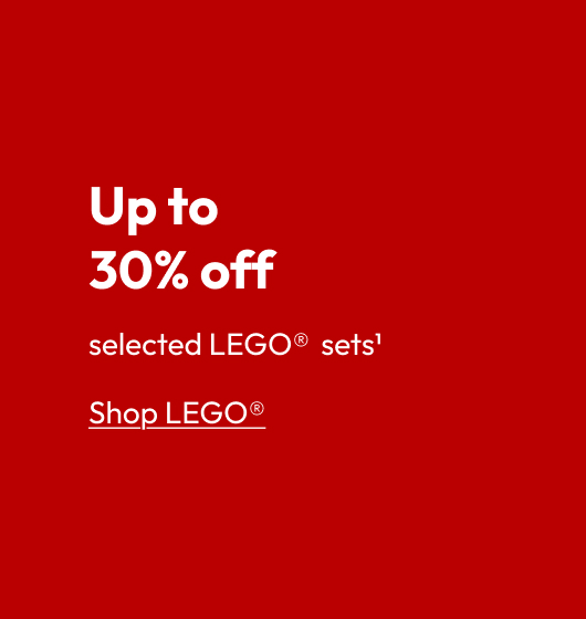 Up to 30% off selected LEGO® sets