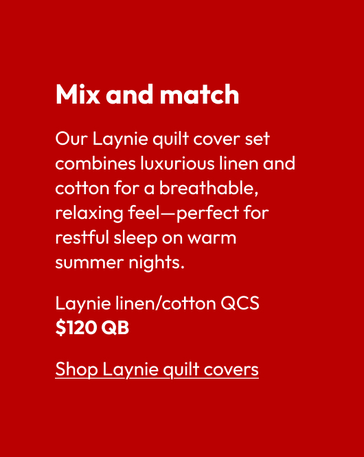 Laynie linen/cotton QCS