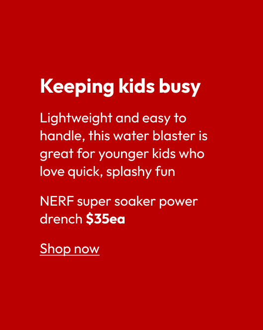 NERF super soaker power drench $35ea
