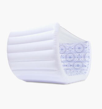 Inflatable canopy lounger