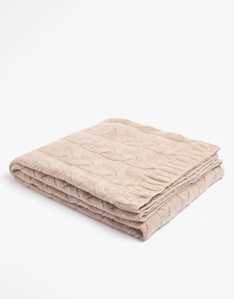 Merino wool throw