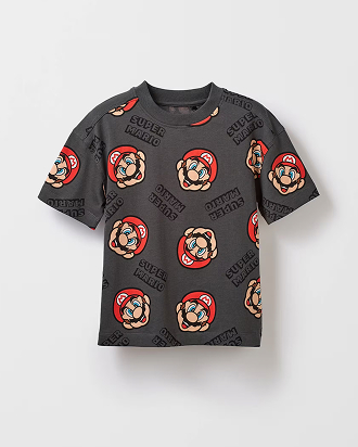 Super Mario cotton t-shirt. Sizes 2-8