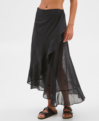 Resort tie wrap skirt