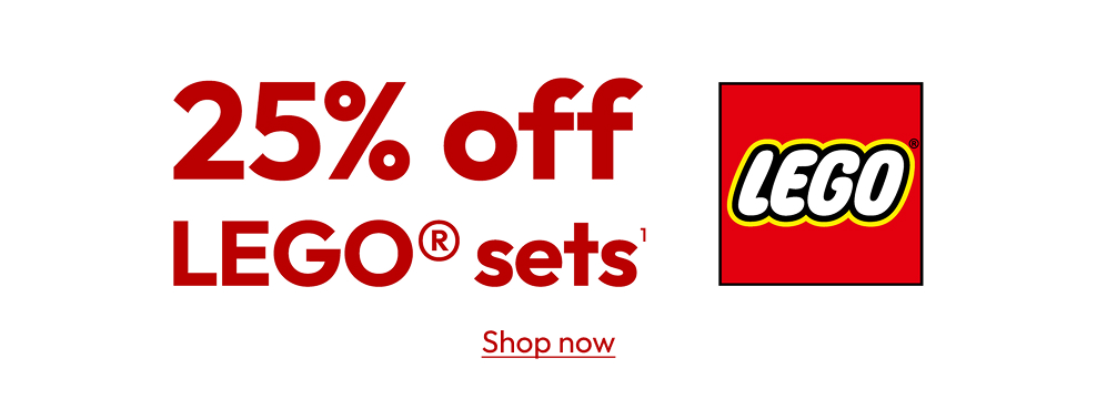 25% off LEGO sets