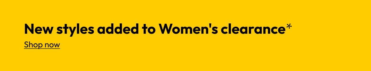 New styles added to Women's clearance