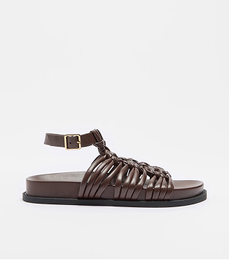 Cora knotted ankle strap sandal