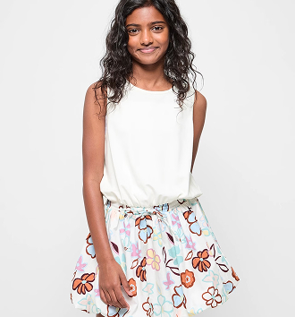 Sleeveless bubble dress. Sizes 7-16