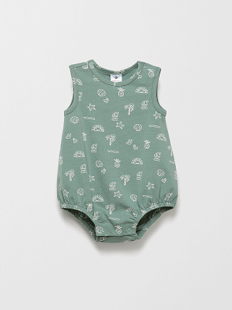 Baby organic cotton bubble bodysuit