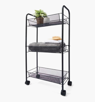 Slim line metal trolley