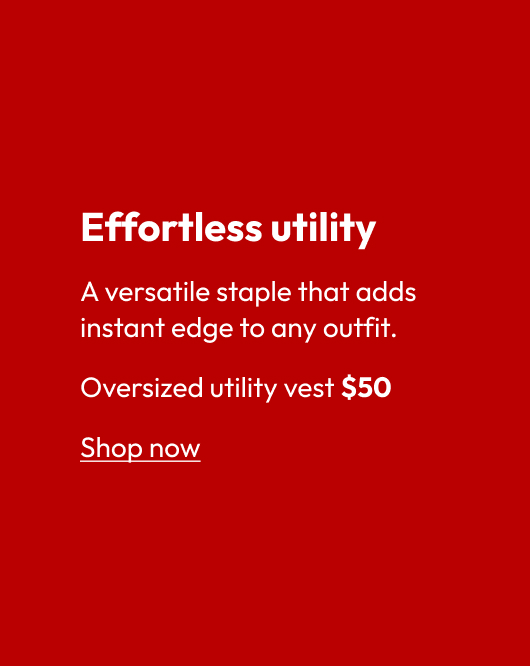 Oversized utility vest