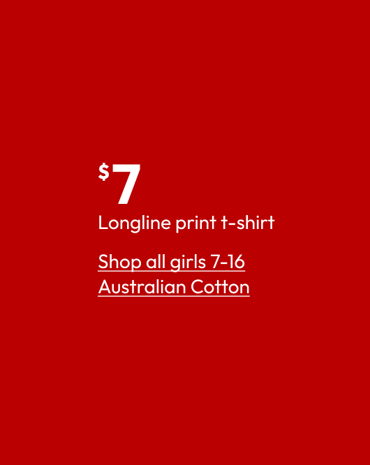 $7 Longline print t-shirt