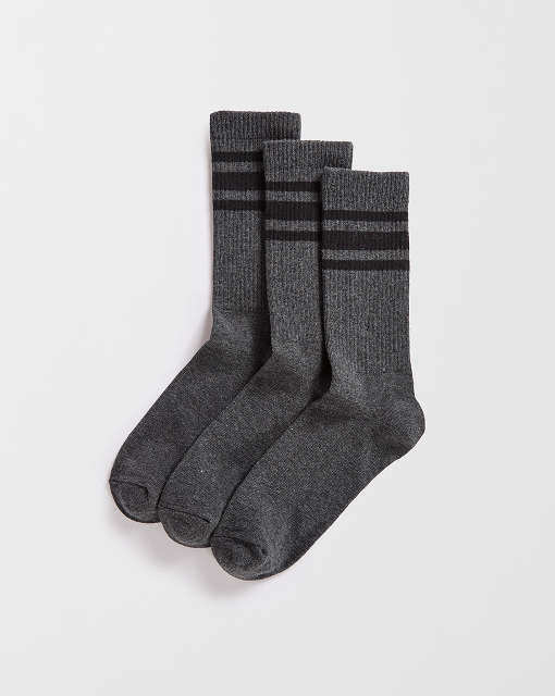 Maxx Australian Cotton blend 3 pack casual rib socks