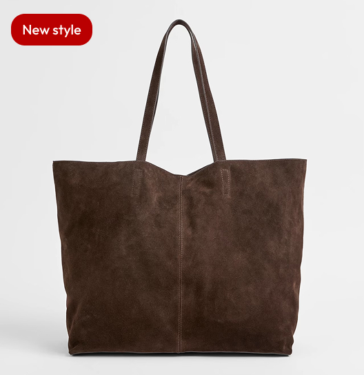 Premium suede leather essential tote bag. Available in 3 colour’s.