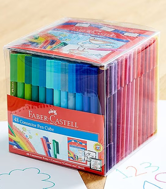 Faber-Castell 48 Pack Connector Pen Cube